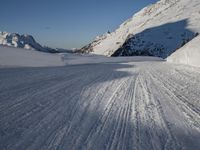 German Mountains in the Alps: Clear Sky Above