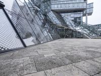 German Office Building: Metal Façade in Monochrome