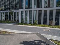 German Office Buildings: Hard Shadows in the Daytime