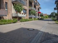 German Residential Architecture on Cobble Stone Road