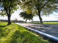 German Road: Asphalt Through a Field of Clouds