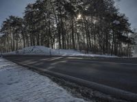 German Road: Asphalt Landscape on a Daytime