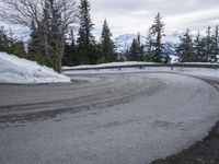 German Road: Asphalt Through Mountain Landscape