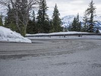 German Road: Asphalt Through Mountain Landscape