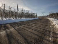 German Road: Asphalt with a View of the Mountains