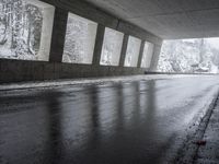 German Road Tunnel: Low Light and Striking Reflection