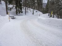 German Rural Landscape: Snowy Mountain Range