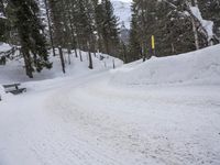 German Rural Landscape: Snowy Mountain Range