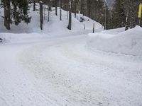 German Rural Landscape: Snowy Mountain Range