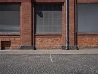 German Urban Infrastructure: Cobble Stone Road in the City