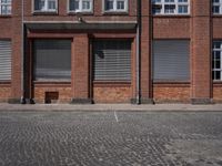 German Urban Infrastructure: Cobble Stone Road in the City