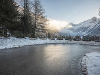 German Winter Landscape: Snow-Covered Mountains 001