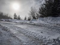 German Winter Landscape at Sunrise in the Alps