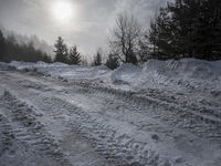 German Winter Landscape at Sunrise in the Alps