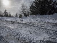 German Winter Landscape at Sunrise in the Alps
