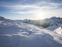Germany's Alps: Mountain Range Covered in Snow