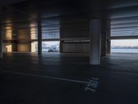 Germany's Architecture at Dawn: A View of a Parking Garage