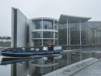 Germany's Berlin: A Foggy Dawn Reflection on Modern Architecture