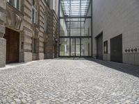 A Hidden Urban Courtyard: Hard Shadows in Berlin, Germany