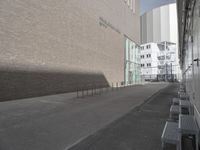 Brick Road and Asphalt in the City of Germany