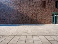 Germany: A Profile of a Brick Wall in Hamburg during the Day