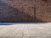 Germany: A Profile of a Brick Wall in Hamburg during the Day