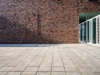 Germany: A Profile of a Brick Wall in Hamburg during the Day