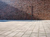 Germany: A Profile of a Brick Wall in Hamburg during the Day