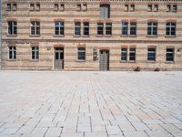 Germany's Brick Wall Warehouse: A Clear Sky Above