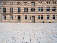 Germany's Brick Wall Warehouse: A Clear Sky Above