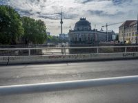 Germany Bridge: Urban Charm Under a Cloudy Sky