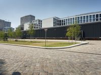 Germany's Business District with Clear Skies