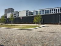 Germany's Business District with Clear Skies