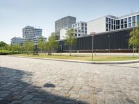 Germany's Business District with Clear Skies