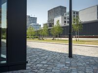 Germany's Business District with Clear Skies