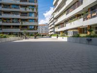 City Architecture in Germany: A Clear Sky Day