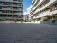 City Architecture in Germany: A Clear Sky Day