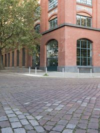 City Life in Germany: Brick Buildings and Public Spaces