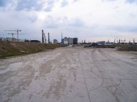 Germany City Landscape with Industrial Factory