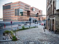 Germany City Road: A POV Shot of a Cobblestone Path