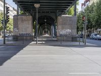 Germany City: Walkway on Road Surface