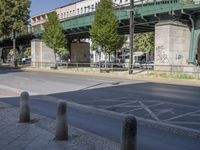 Germany Cityscape Road with Tree Infrastructure 001