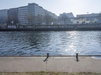 Germany: Clear Sky, Bridges, and Pathways Along the River