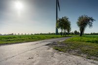 Concrete Street in Germany on a Sunny Day