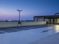 Germany at Dawn: A Parking Area Next to an Impressive Building