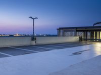 Germany at Dawn: A Parking Area Next to an Impressive Building