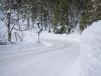 Germany: Day Time Winter Road in Nature