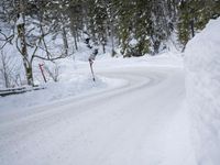 Germany: Day Time Winter Road in Nature