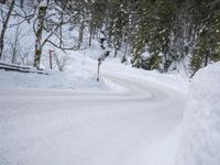 Germany: Day Time Winter Road in Nature