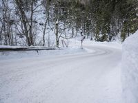 Germany: Day Time Winter Road in Nature